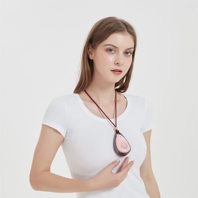 Giyilebilir Taşınabilir Hepa Filtre Sessiz Fan Hava Temizleyicisi Pembe Renkli Hava Temizleme Sistemi